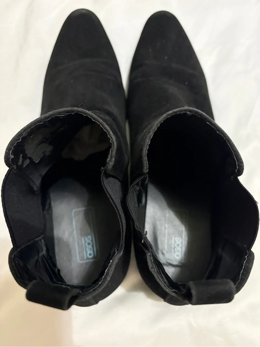 ASOS black suede